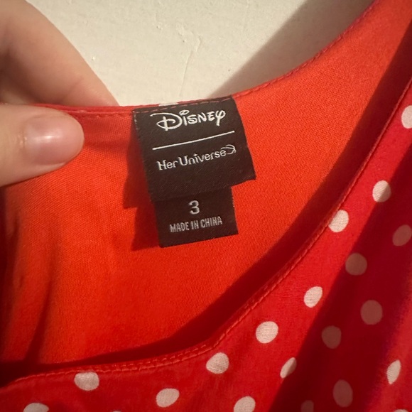 Disney Minnie Mouse Her Universe Red Polka Dot Strawberry Dress 3x - Picture 13 of 15